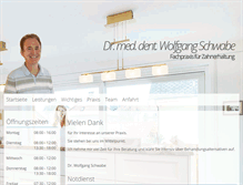 Tablet Screenshot of drschwabe.com